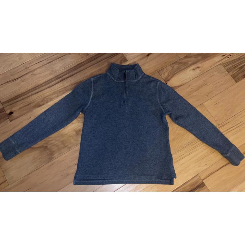 CREWCUTS BOYS GRAY QUARTER ZIP SHIRT SIZE 14 EXCELLENT COND LD8